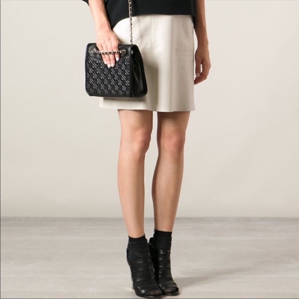 Tory Burch Fleming saffiano leather flap bag New